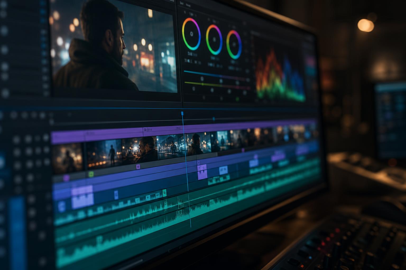 LUT applied on a Premiere Pro editing timeline