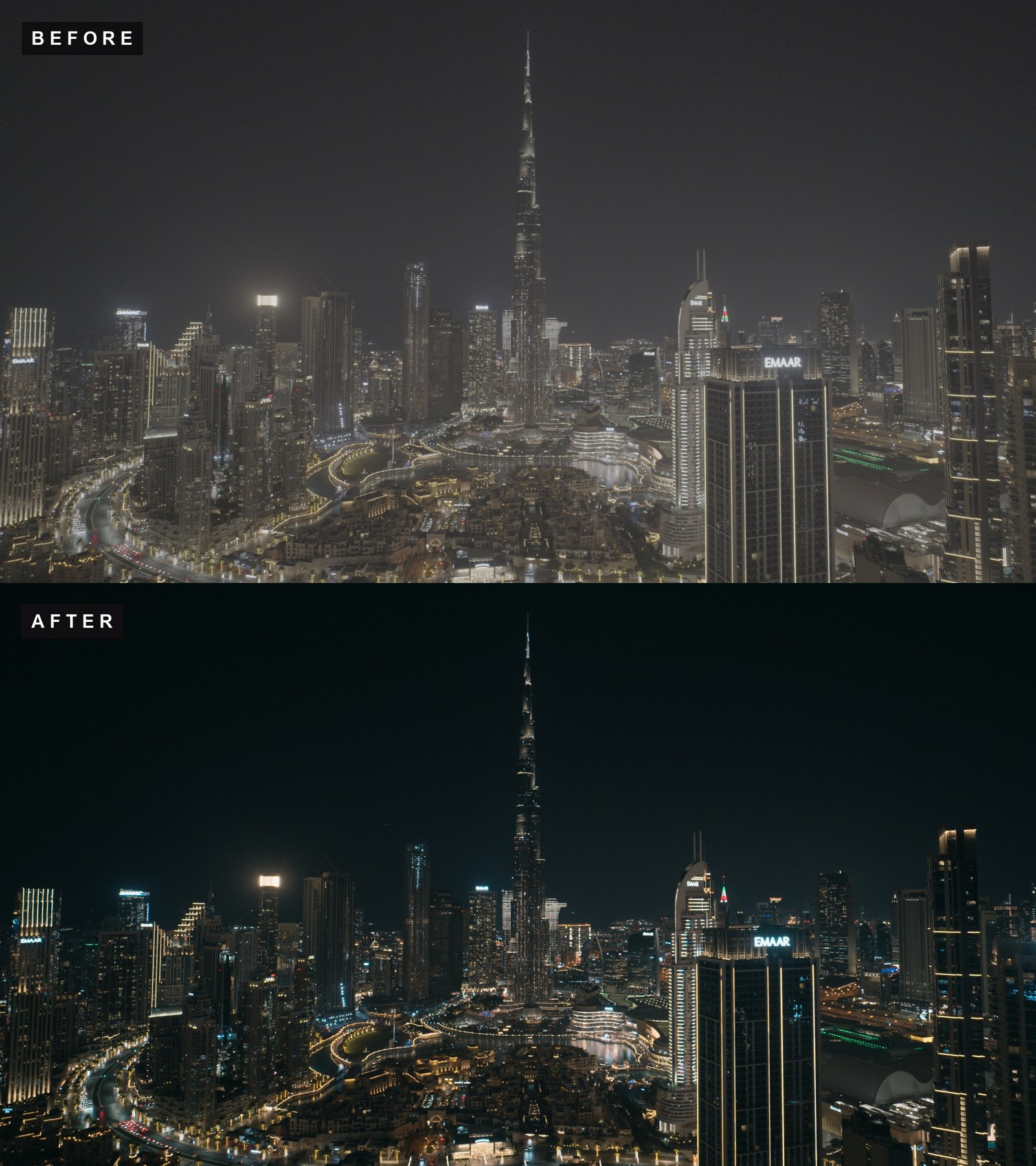 DRONE DD2 before and after