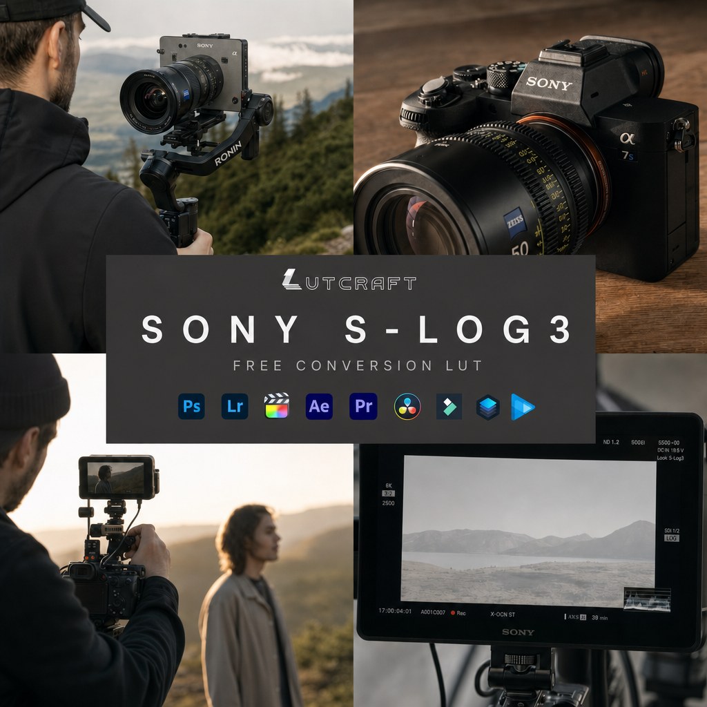 Sony S-Log3 to Rec.709 free conversion LUT from Lutcraft