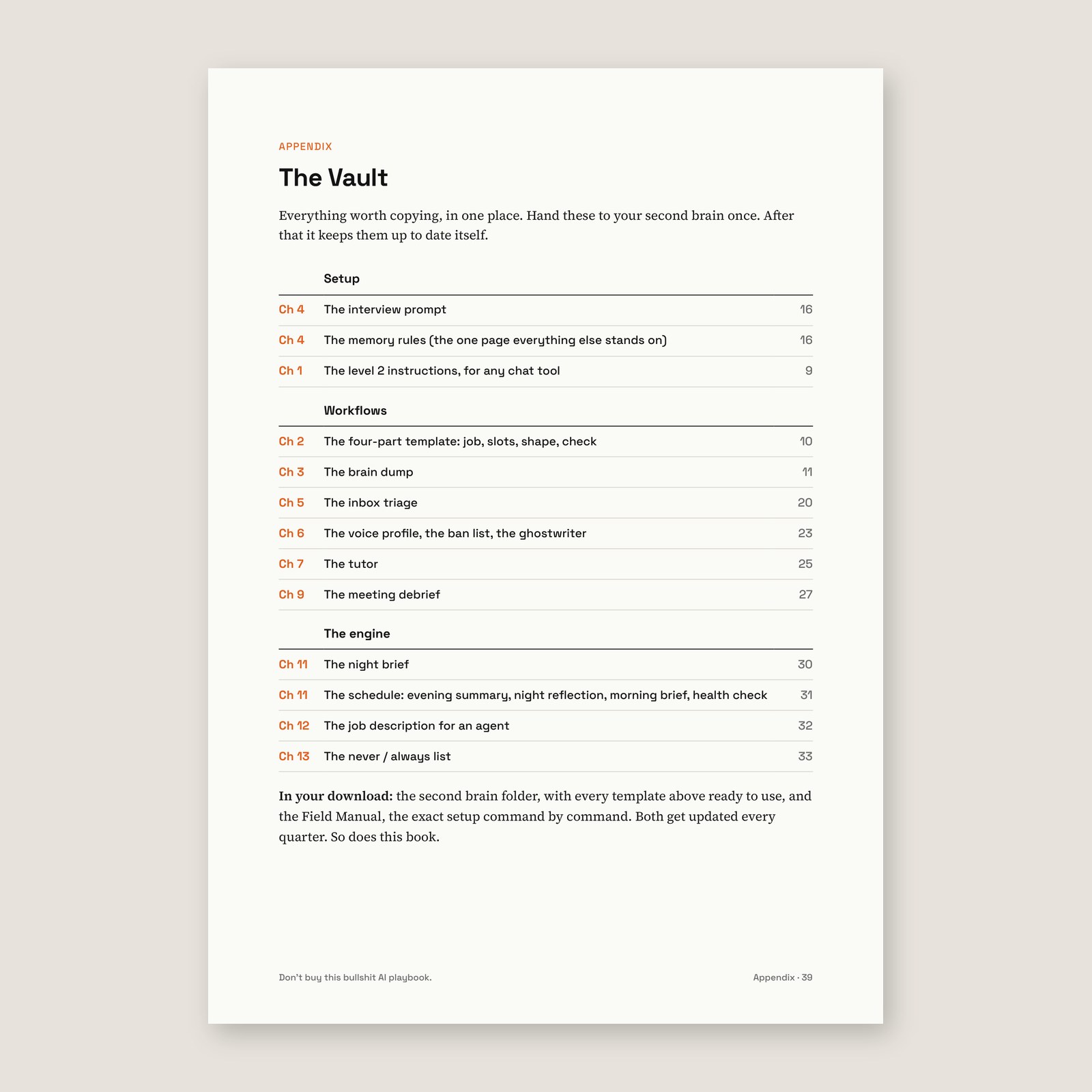 The Vault: every template in the book